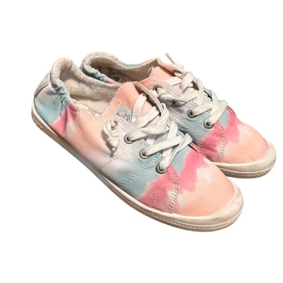 Roxy Size 8 Fabric Lace-Up Casual Womens Tie-Dye Fasion Sneakers Shoes - Picture 9 of 10